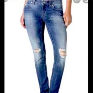 Miss Me Straight Shooter Mid Rise Skinny Jeans
